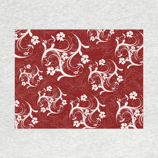 Burgundy Flourish by m2inspiration